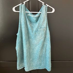 *3 FOR $12* Stone Washed Teal Tank Top